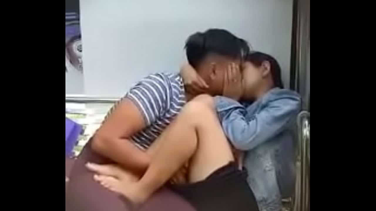 Indian couple caught fingering and kissing in public park