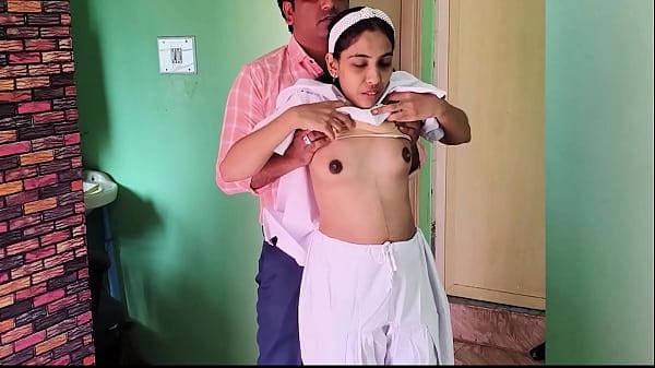 New Indain Free porn video Desi school girl sex with old teacher for marks