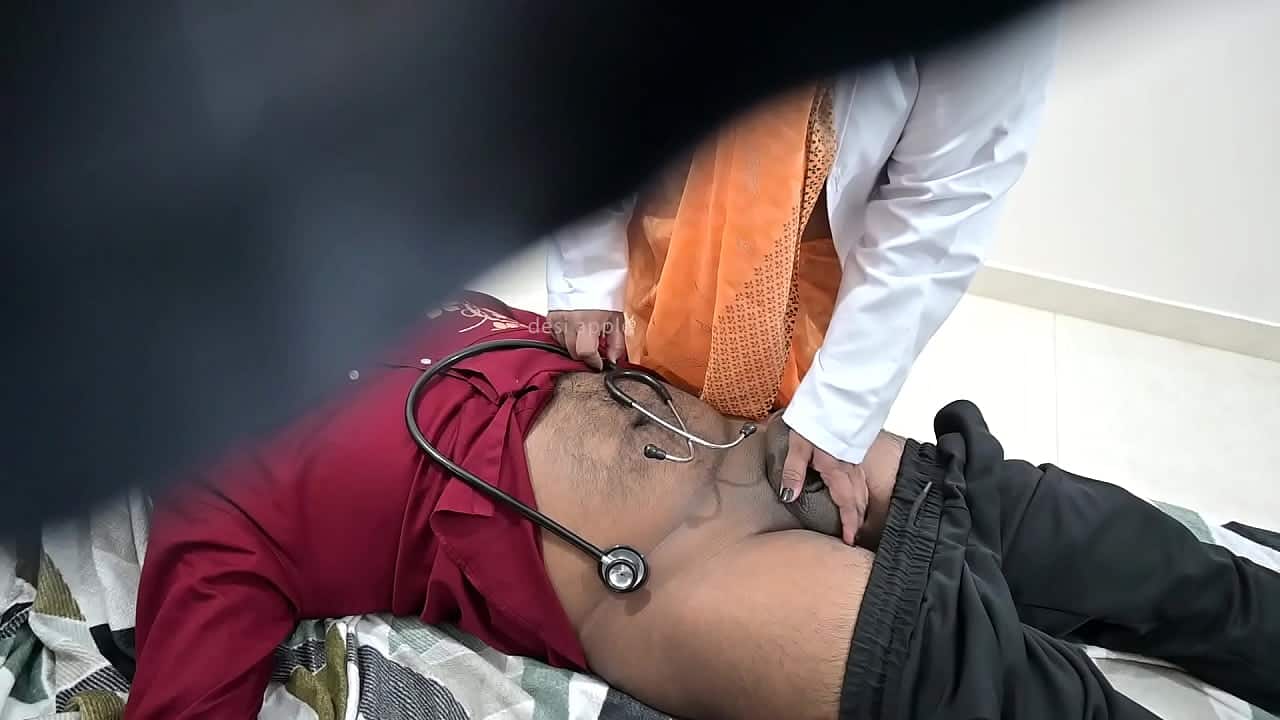 Hindi XXX HD Porn Lady doctor helping patient to cum while checkup